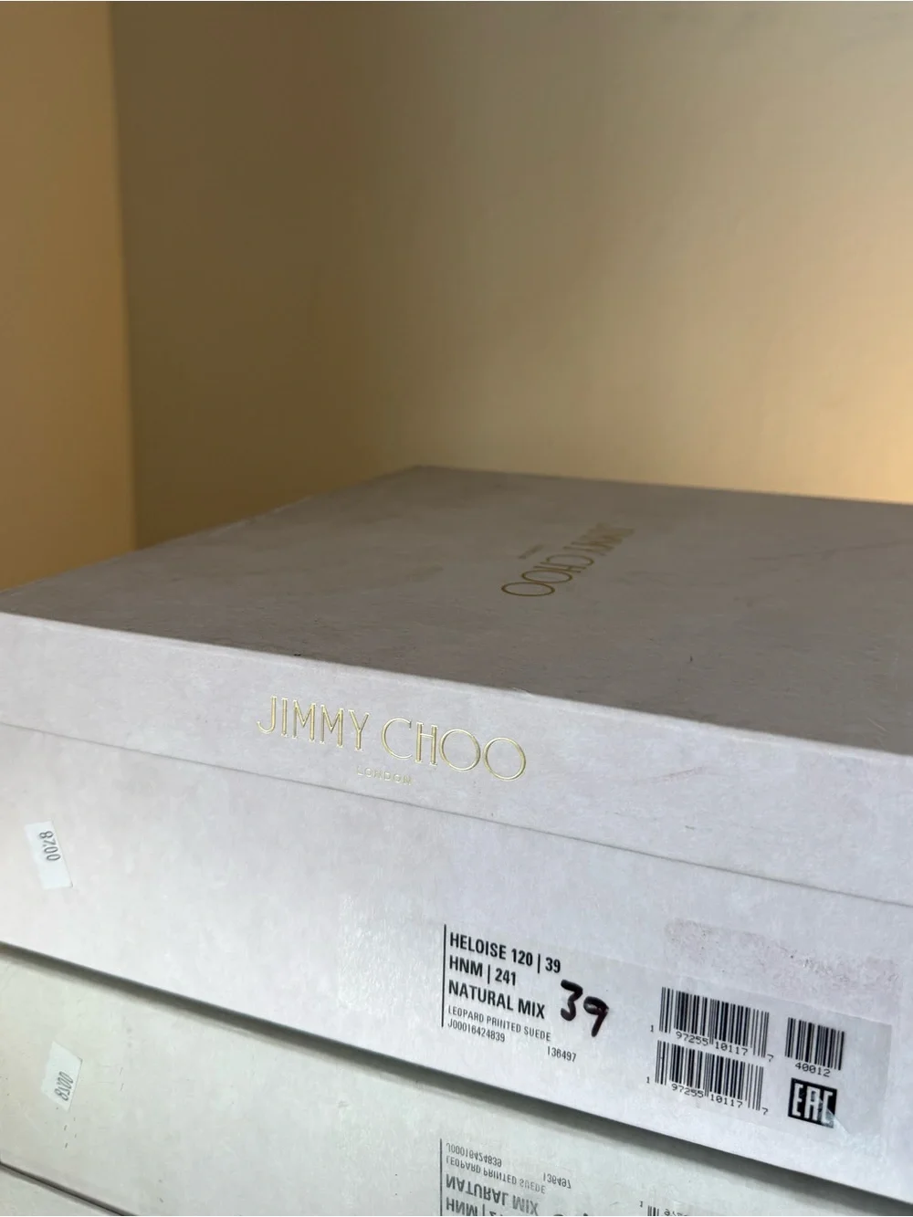 Jimmy CHOO Heloise 120 Silver Metallic Nappa Leather Sandals $1,095 39.5